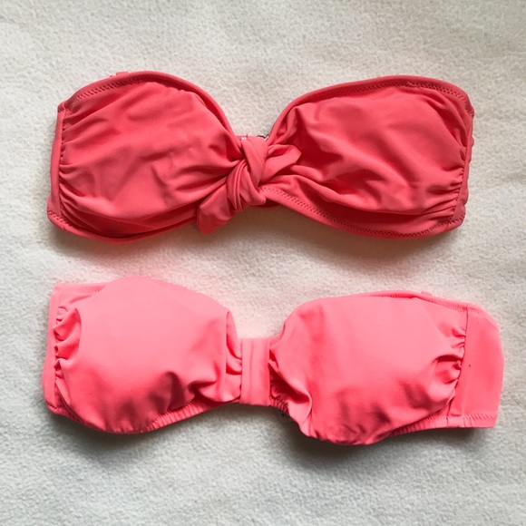 Two pink bathing suit tops - Picture 1 of 4